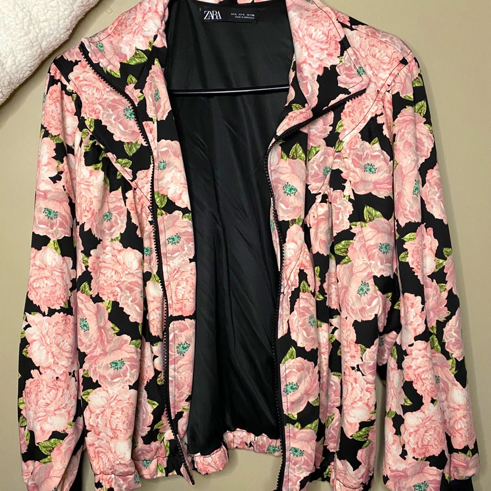 Floral Bomber Zara Jacket